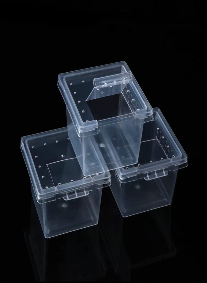 DQITJ 20 Pcs Spider Terrariums Breeding Box Hatching Container Acrylic Feeding Box for Small Reptile Scorpion Centipede Insect (Small Size) - Image 5